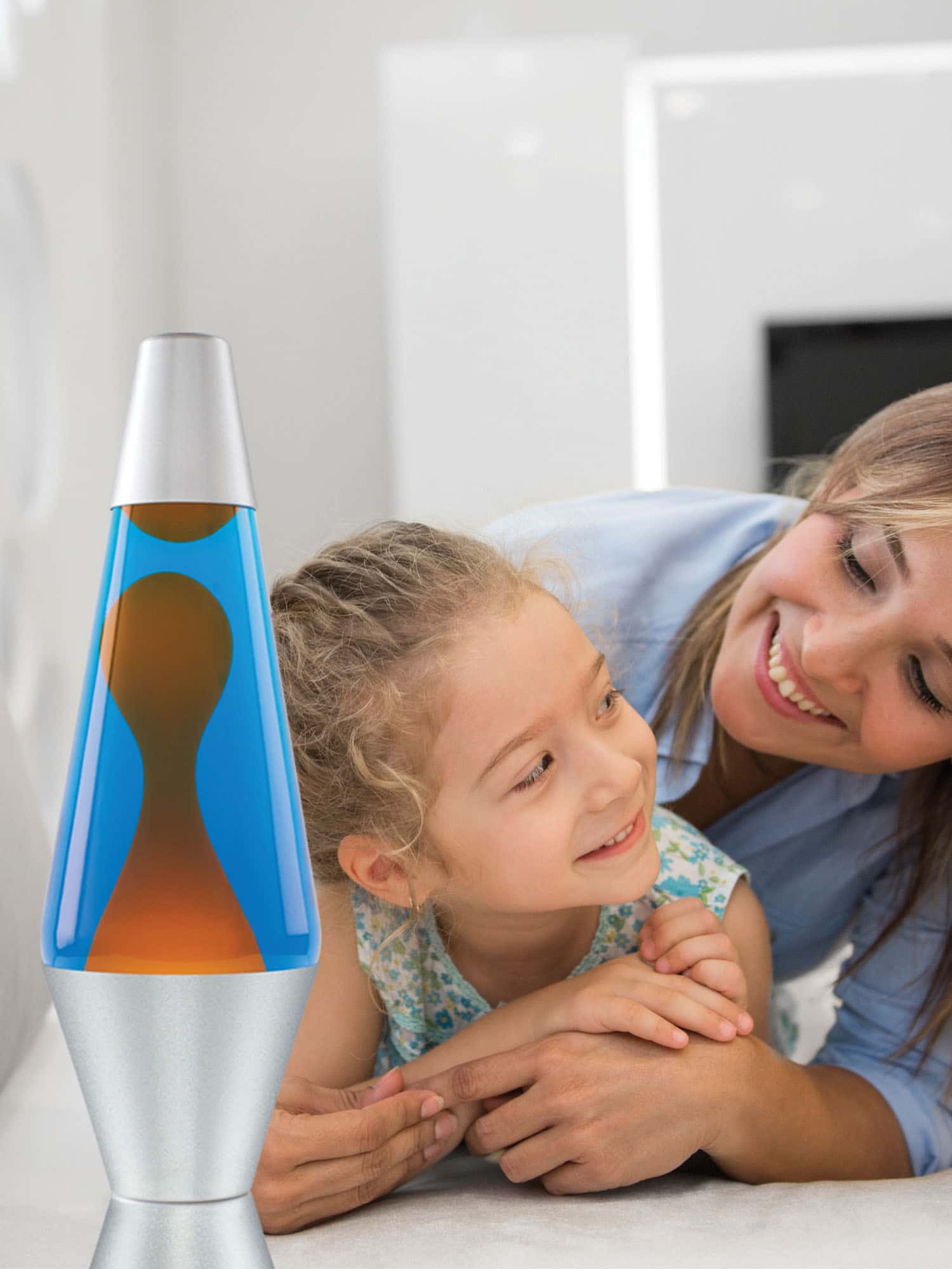 14.5" Lava Lamp – Orange/Blue/Silver - Image 4